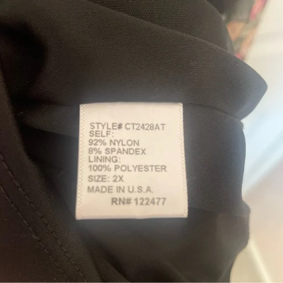 NSR Black Floral Blouse with Mesh Overlay - Picture 9 of 9